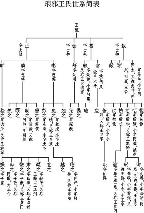 上阳赋中琅琊王氏原型是什么