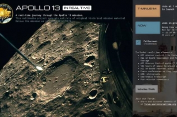 新网站“Apollo 13 in Real Time”实时提供阿波罗13号飞行的历史记录视频片段和录音