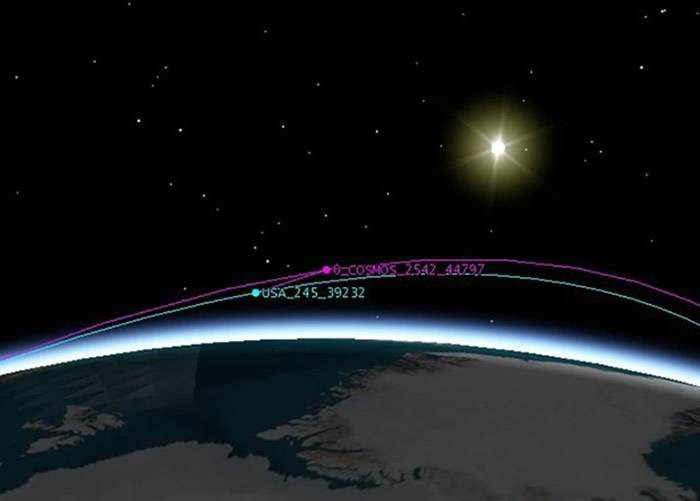 俄罗斯神秘卫星进入轨道后“一分为二” 跟踪美国间谍卫星USA 245