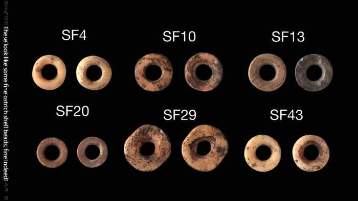 莱索托33000年前的鸵鸟蛋壳珠子就像是石器时代的“点赞”