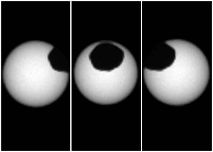 好奇号拍摄火星两次日食 “火卫一”和“火卫二”分别掠过