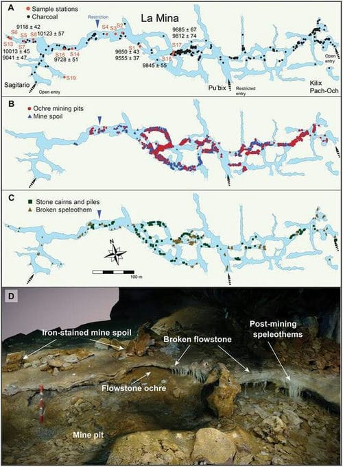 墨西哥首次发现古印第安时期的地下矿山 1.2万年前古人类曾在此开采赭石