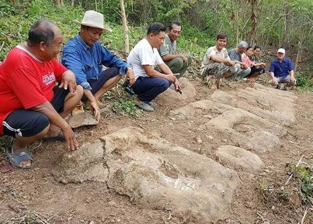 泰国北部山区发现花岗岩文字 疑为二战遗迹